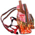 Christian Louboutin Backloubi Small Backpack Printed Canvas Multicolor