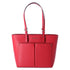 Michael Kors Jet Set Travel Medium Double Pocket Tote Vegan Leather Bright Red
