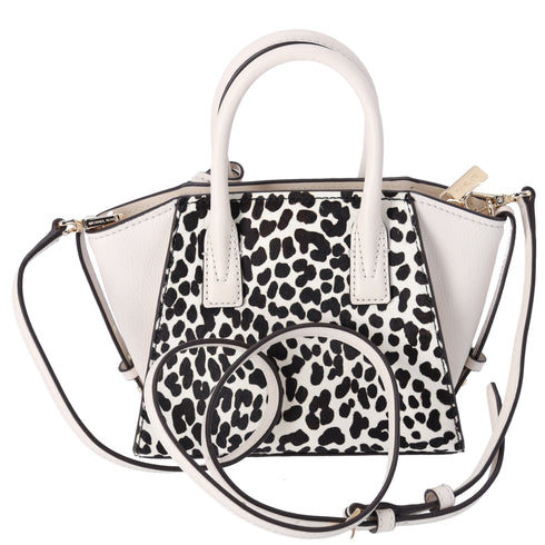 Michael Kors Avril XS Satchel Shoulder Crossbody Bag Exotic Light Cream Multi