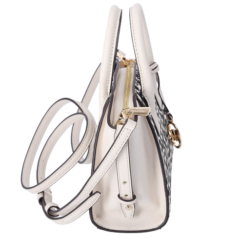 Michael Kors Avril XS Satchel Shoulder Crossbody Bag Exotic Light Cream Multi