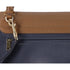 Celine Trapeze Medium Handbag Light Brown Dark Navy Leather Suede