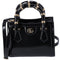 GUCCI Diana Mini Tote Crossbody Bag 832936 Black Leather