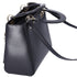Christian Dior Lady Dior Medium Bag Handbag Black Blue Calf Skin