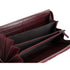 GUCCI Betty Interlocking G Heartbeat Print Zip Around Wallet Wine Pink