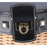Salvatore Ferragamo Gancini Drawstring Bucket Bag Wicker Studded Leather + Pouch