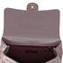 CHANEL Glazed Calfskin Quilted Medium Top Handle Flap Bag Dark Gray