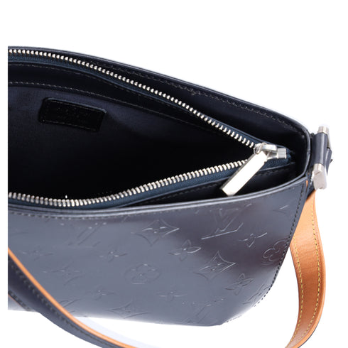Louis Vuitton Fowler Monogram Mat Handbag M55145 Blue Calfskin