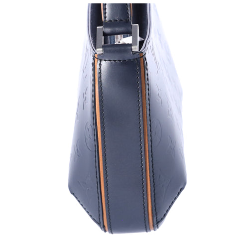 Louis Vuitton Fowler Monogram Mat Handbag M55145 Blue Calfskin