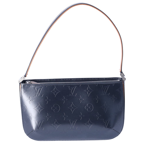 Louis Vuitton Fowler Monogram Mat Handbag M55145 Blue Calfskin