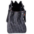 Christian Dior Flight Handbag Dark Gray Orange Multi Denim Leather