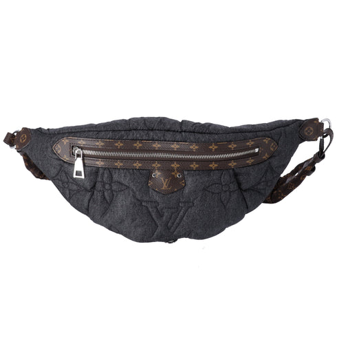 Louis Vuitton High Rise Collection Line Bum Bag Giant Monogram Denim Nylon
