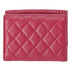 CHANEL Le Boy Trifold Wallet Pink Lambskin