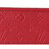 Louis Vuitton Clemence Zippy Wallet Empreinte Monogram Cerise Red Leather