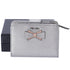 PRADA Bifold Wallet 1ML018 Silver Pink Bow Saffiano Leather