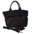 Prada Tessuto Reversible Leopard Print Nylon Tote Bag Brown