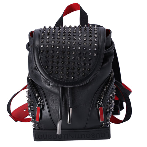 Christian Louboutin Explorer Funk Small Backpack 3215038 Black Red