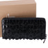 Christian Louboutin Long Wallet Black Leather Spike Stud Embellished