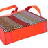 Christian Louboutin Louis Tote 1225327 Red Navy Multi Straw Leather Rubber