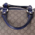 GUCCI GG Handbag 195451 Beige Navy Multi PVC Leather US Flag