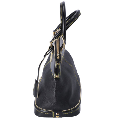 Louis Vuitton Lockit PM Handbag M91888 Black Lambskin Leather