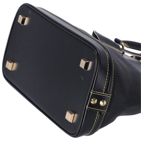 Louis Vuitton Lockit PM Handbag M91888 Black Lambskin Leather