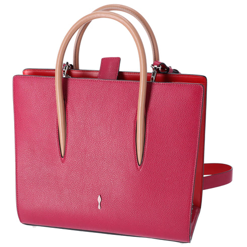 Christian Louboutin Paloma Medium Handbag Pink Solid Classic Studded