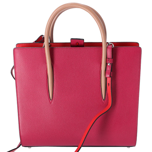 Christian Louboutin Paloma Medium Handbag Pink Solid Classic Studded