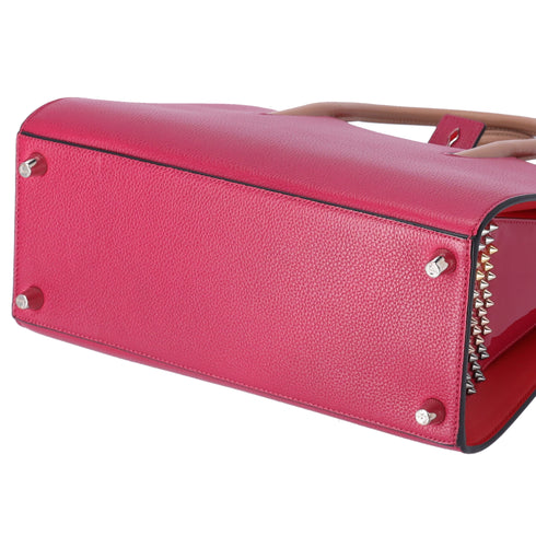 Christian Louboutin Paloma Medium Handbag Pink Solid Classic Studded
