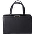 CHANEL Large Label Click Shopper Tote Black Stitched Grained Calfskin