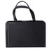 CHANEL Large Label Click Shopper Tote Black Stitched Grained Calfskin