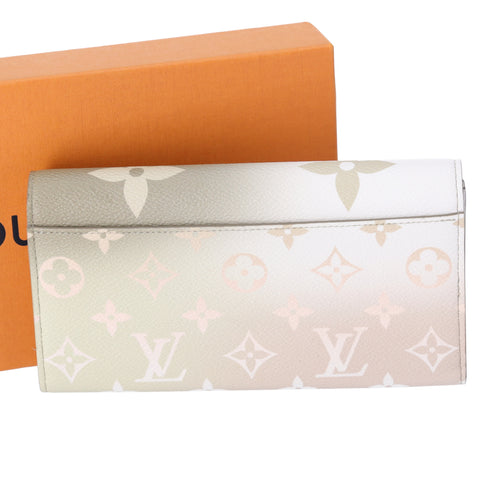 Louis Vuitton Sarah Wallet Spring In The City Long Wallet M81276 Sunset Khaki