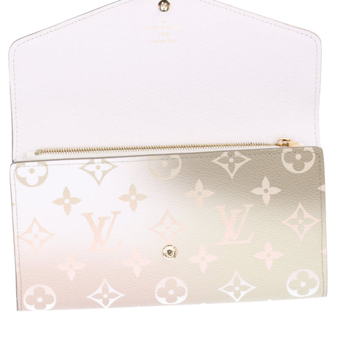 Louis Vuitton Sarah Wallet Spring In The City Long Wallet M81276 Sunset Khaki
