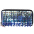 Christian Louboutin Panettone Long Wallet Blue Cream Multi Leather Studded