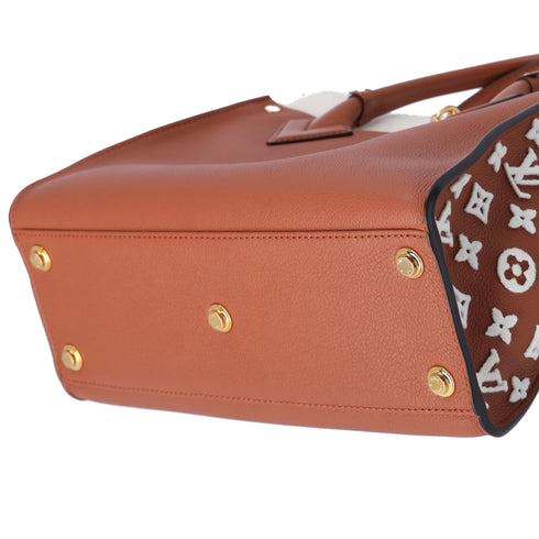 Louis Vuitton On My Side MM Monogram Tuffetage Tote Bag M21004 Brown