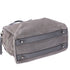 Christian Louboutin Mary Jane Large Handbag Gray Khaki Suede Leather