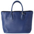 PRADA Logo Tote Bag BN2729 Blue Saffiano Cuir Leather