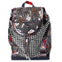 Christian Louboutin Explorafunk Backpack Black White Multi Jacquard Leather