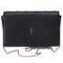 Christian Louboutin Paloma Clutch Crossbody Black Red Leather