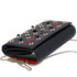 Christian Louboutin Paloma Clutch Crossbody Black Red Leather
