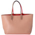 Christian Louboutin Cabata Large Tote Bag Tan Red Leather Rubber