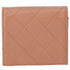 CHANEL Matelasse Bifold Wallet Light Brown Leather