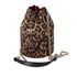 Christian Louboutin MaryJane Shoulder Bag Black Light Brown Leopard