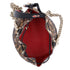 Christian Louboutin MaryJane Shoulder Bag Black Light Brown Leopard