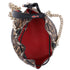Christian Louboutin MaryJane Shoulder Bag Black Light Brown Leopard