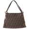 FENDI Zucca Shoulder Bag 8BR652 Beige Light Brown Gold Jacquard Leather