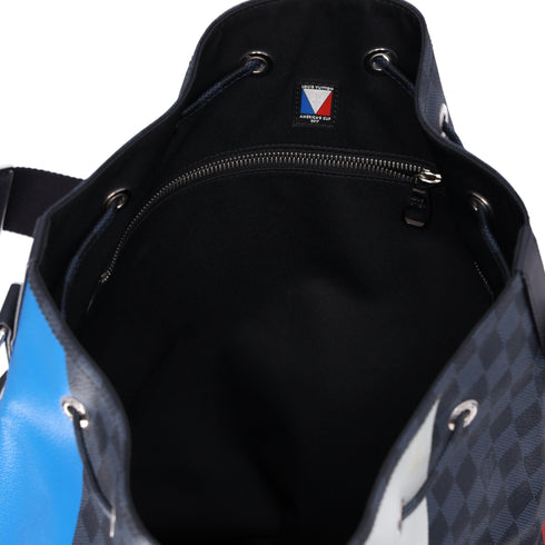 Louis Vuitton 2017 America's Cup Damier Cobalt Noe Marin Bucket Bag Tote