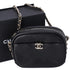 Chanel Quilted Lambskin Small Casual Trip Camera Bag Crossbody Black