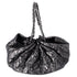 Chanel Coco Mark Melrose Cabas Matelasse Chain Shoulder Bag Black Silver