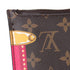 Louis Vuitton Summer Trunk Monogram Neverfull Pouch Wristlet Brown Pink