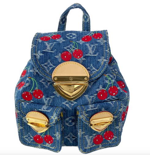 Louis Vuitton x Takashi Murakami Cherry Venice NM Backpack Denim Monogram